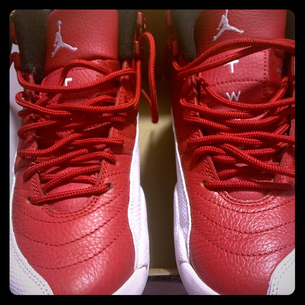 Jordan 12 Red and White Hightop